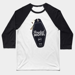 Schitt's Creek Rosebud Motel Key Tag for Room 7, Retro design in black Baseball T-Shirt